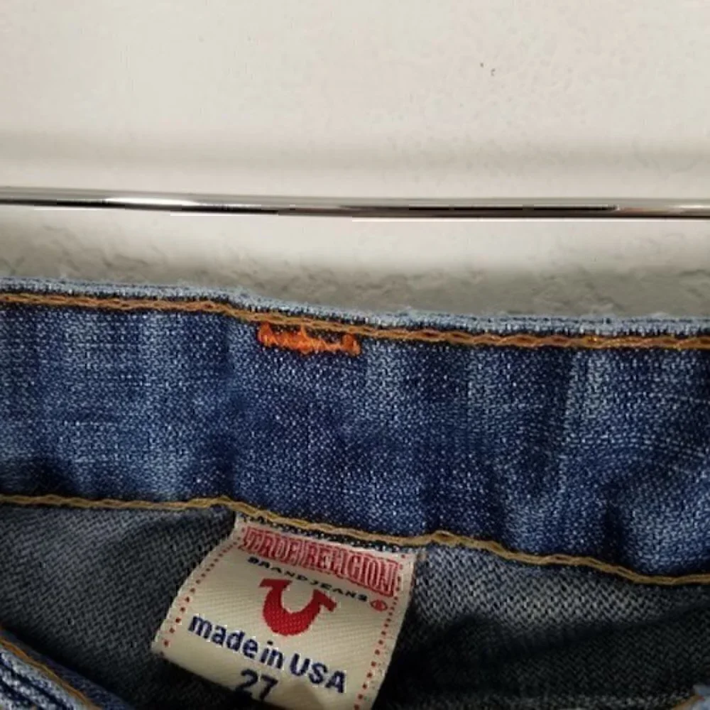 True Religion Joey Bermuda Crop Jean Size 27